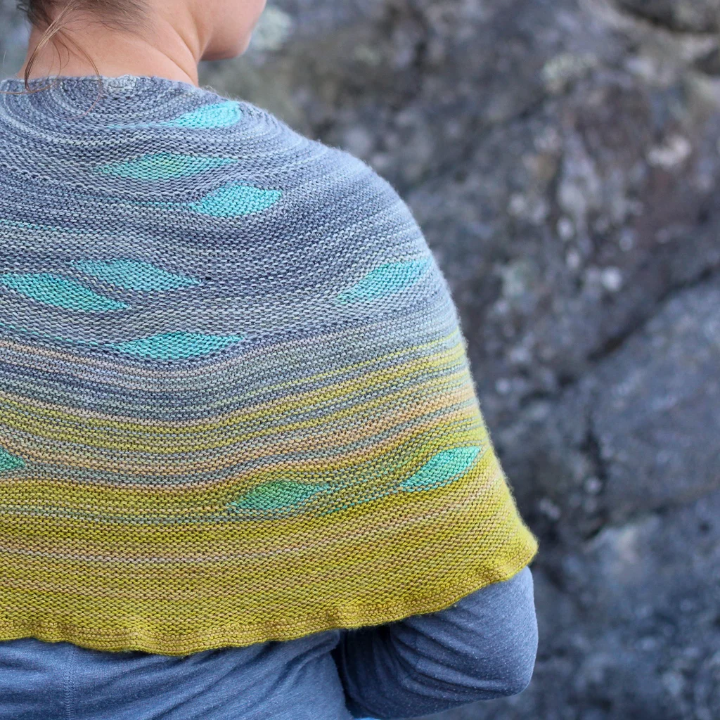 Goldstream Half Pi Shawl Knitting Pattern — Andrea Rangel